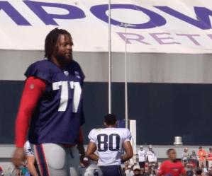 Michael Bennett - Patriots Training Camp
