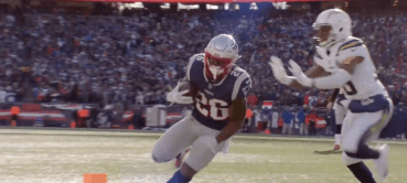 Sony Michel vs Chargers