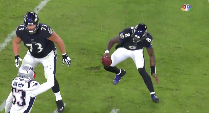 Lamar Jackson juke vs Patriots