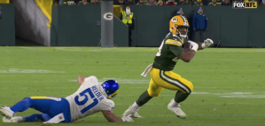 A.J. Dillon vs Rams -- 2021